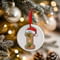 Personalised Gingerbread Initial Letter Christmas Ceramic Hanging Tree Decoration - 7cm