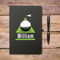 Personalised Golf Green Black Notebook & Ballpoint Pen