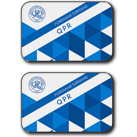 Personalised Queens Park Rangers FC Patterned Rear Car Mats