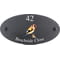 Personalised Goldfinch Bird Motif Oval Slate House Sign Plaque 25x13cm