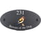 Personalised Goldfinch Bird Motif Oval Slate House Sign Plaque 25x13cm