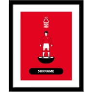 Personalised Nottingham Forest FC Player Figure Framed Print