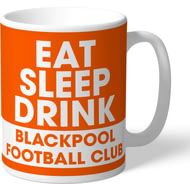 Personalised Eat Sleep Drink Blackpool 11oz Ceramic Mug for Blackpool fans