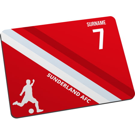Personalised Colour Stripe Mouse Mat for Sunderland football fans