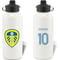 Personalised Leeds United FC Retro Shirt Aluminium Sports Water Bottle