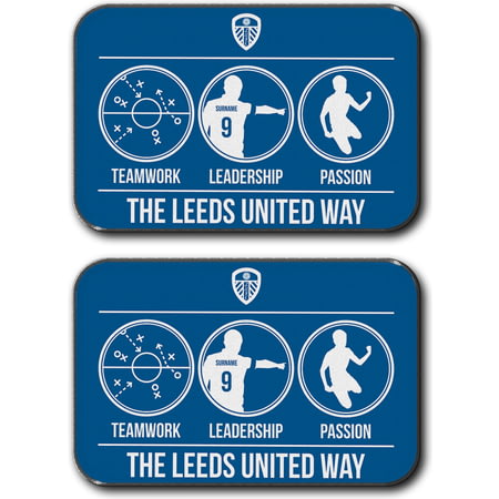 Personalised Leeds United FC Way Rear Car Mats