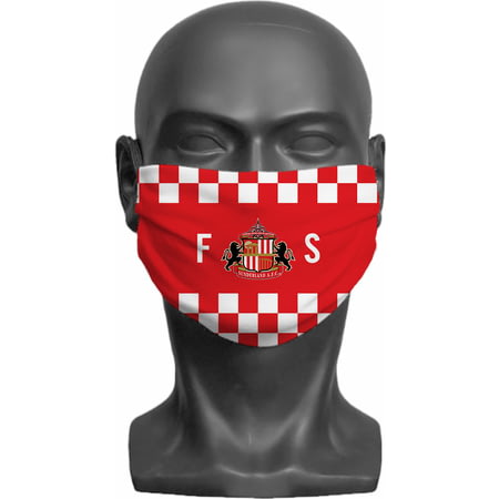 Personalised Sunderland AFC Initials Adult Face Mask