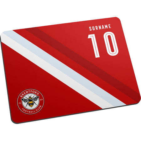 Personalised Brentford Stripe Mouse Mat