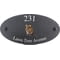 Personalised Mouse Wildlife Animal Motif Oval Slate House Sign Plaque 25x13cm