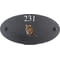 Personalised Mouse Wildlife Animal Motif Oval Slate House Sign Plaque 25x13cm
