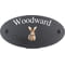 Personalised Rabbit Wildlife Animal Motif Oval Slate House Sign Plaque 25x13cm