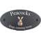 Personalised Rabbit Wildlife Animal Motif Oval Slate House Sign Plaque 25x13cm