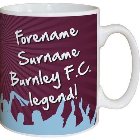 Personalised Burnley FC Legend Mug