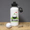 Personalised Golf Green White Sports Bottle