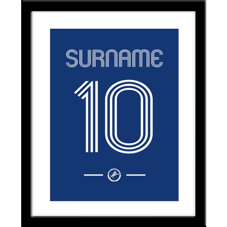 Personalised Millwall FC Retro Shirt Framed Print