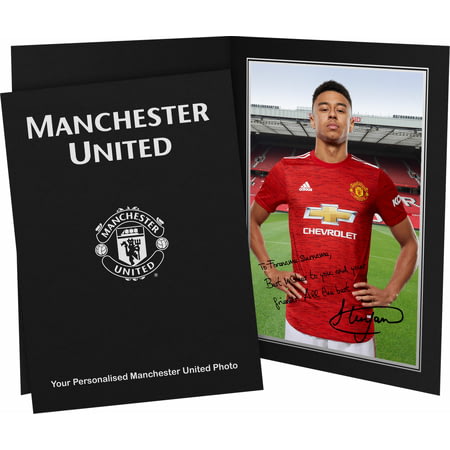 Personalised Manchester United FC Lingard Autograph Player Photo Folder