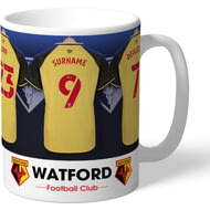 Personalised Watford FC Dressing Room Shirts Mug