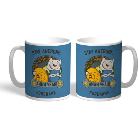 Personalised Adventure Time Stay Awesome Mug