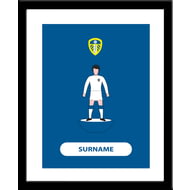 Personalised Leeds United FC Player Figure Framed Print