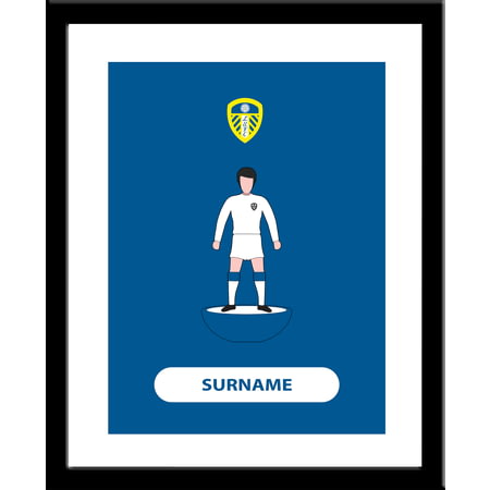 Personalised Leeds United FC Player Figure Framed Print