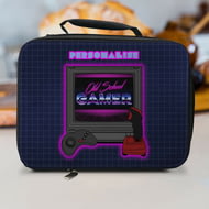 Personalised Old School Gamer Lunch Bag - Black