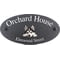 Personalised Siberian Husky Dog Dog Motif Oval Slate House Sign Plaque 25x13cm