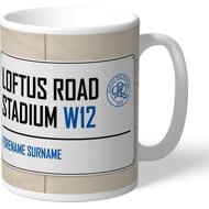 Personalised Queens Park Rangers FC Loftus Road Stadium Street Sign Mug