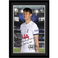 Personalised Tottenham Hotspur FC Son Autograph A4 Framed Player Photo