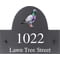 Personalised Wood Pigeon Bird Motif Slate House Name or Number Plaque/Sign - 25x20cm